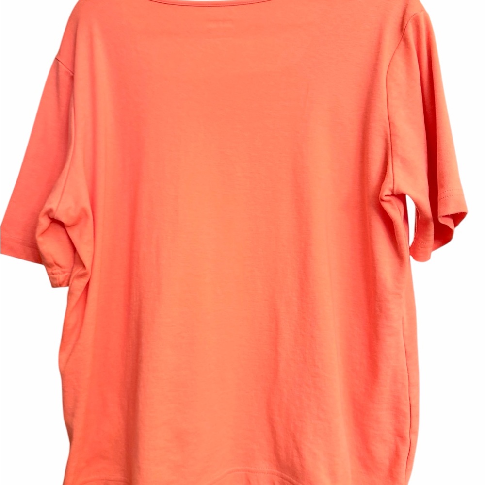 Blair Women's Peach Square Neck Top - Picture 2 of 5